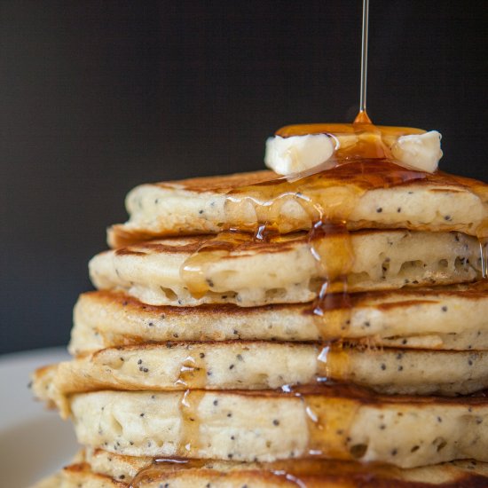 Lemon Poppy Seed Pancakes