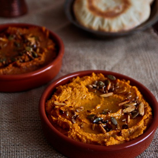 Roasted Carrot and Vegetable Hummus