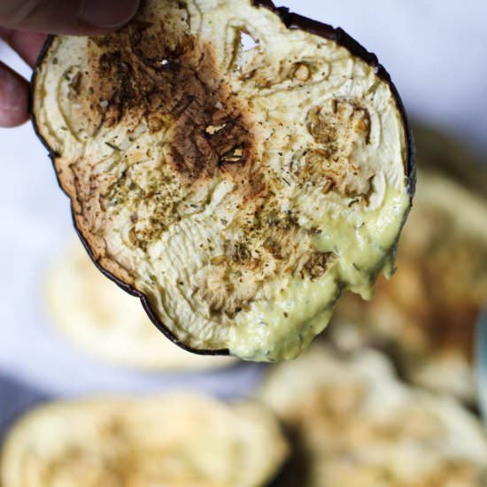 Baked Eggplant Chips