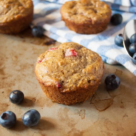 Mixed Summer Berry Muffins