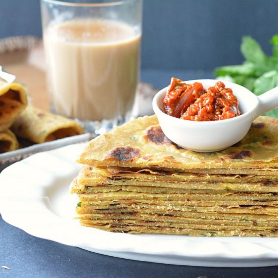 Leftover Dal Paratha