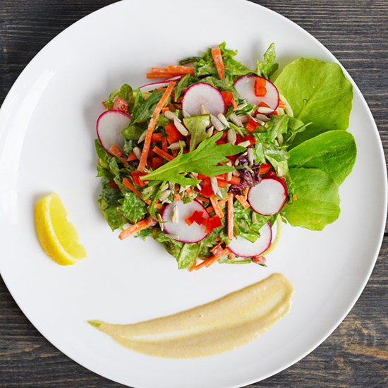 Summertime Lemon Tahini Salad