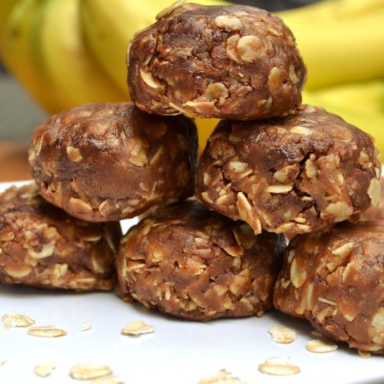 No Bake Peanut Butter Oat Cookies