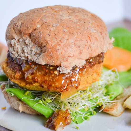 Sweet Potato Chickpea Burger