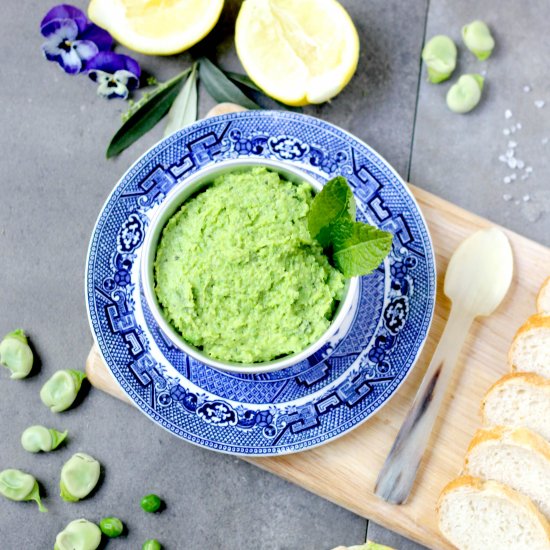 Broad Bean, Pea and Mint Dip