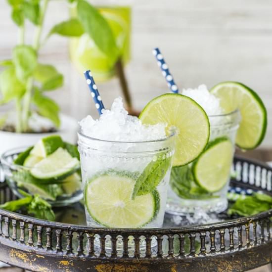 Italian Mojitos (Basil + Lime)