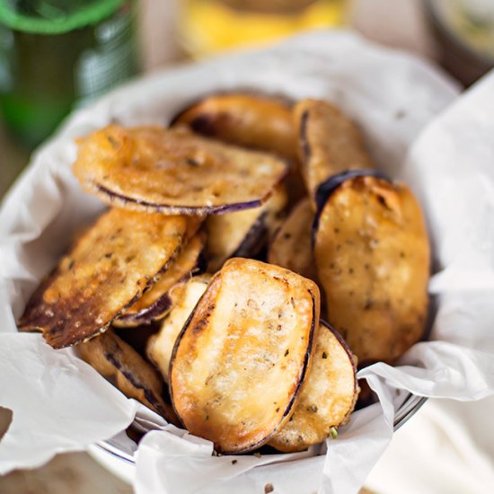 Greek fried eggplant