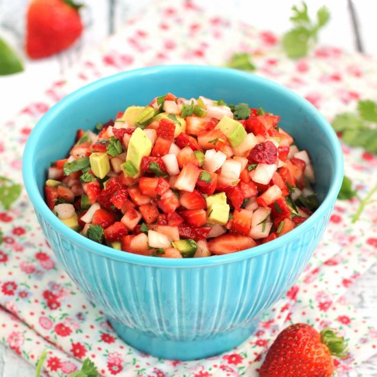 Strawberry avocado salsa