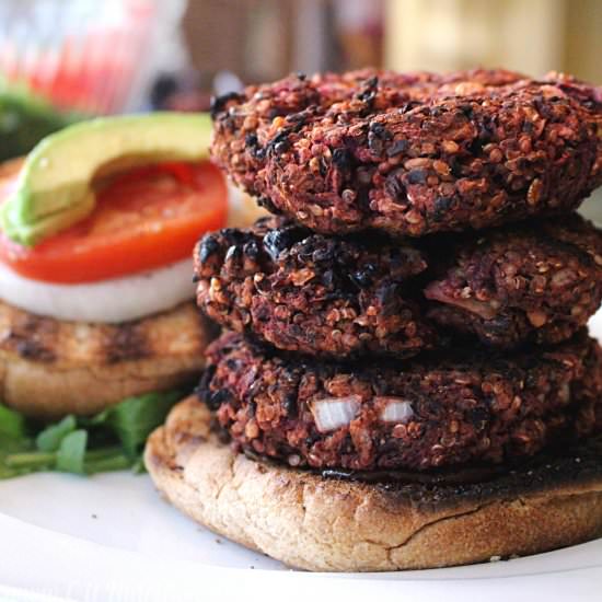 Quinoa Beet Burger