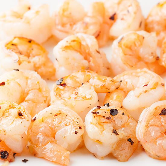 Simple Spicy Garlic Sauteed Shrimp