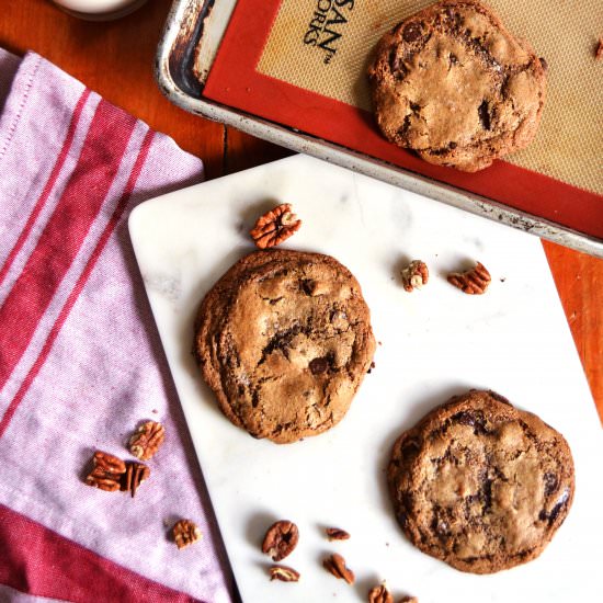 Flourless Chocolate Chip Cookies