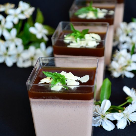 Panna Cotta with Chocolate and Coffee