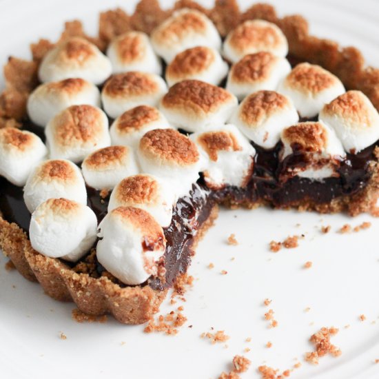 Mini Chocolate S’mores Tortes