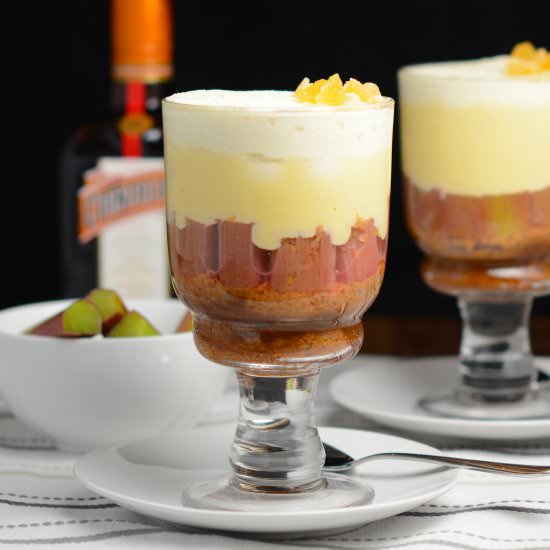 Vanilla, Rhubarb & Ginger Trifle