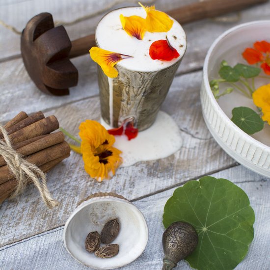 Sweet Punjabi Nasturtium Lassi