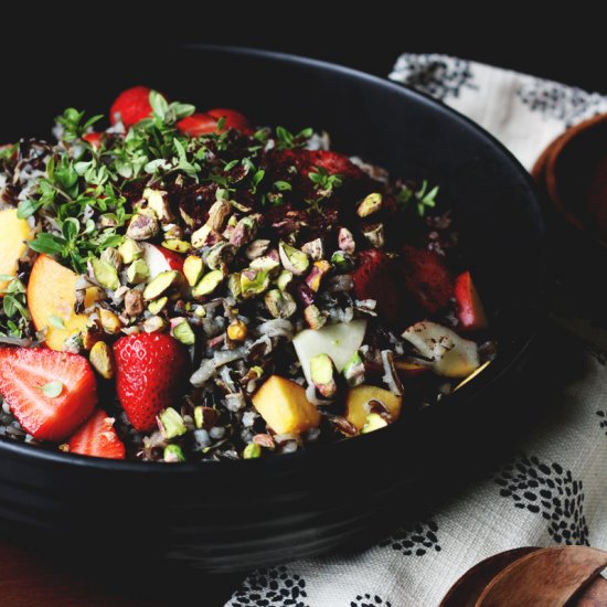 Wild Rice and Summer Fruit Bowl