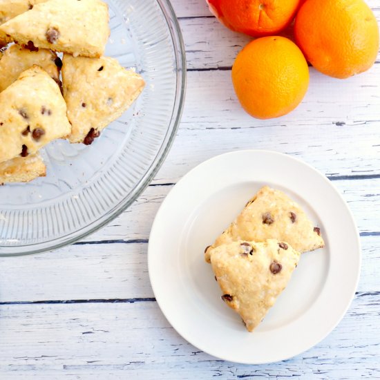 Orange Chocolate Chip Scones