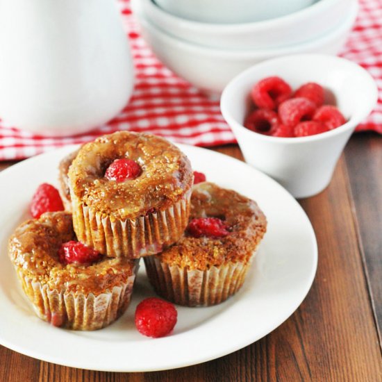 Glazed Raspberry Muffins