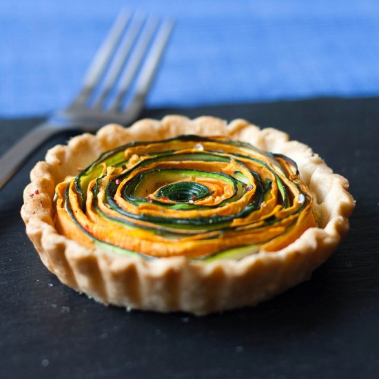 Spiral Vegetable Tartlet