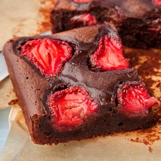 Strawberry Brownies