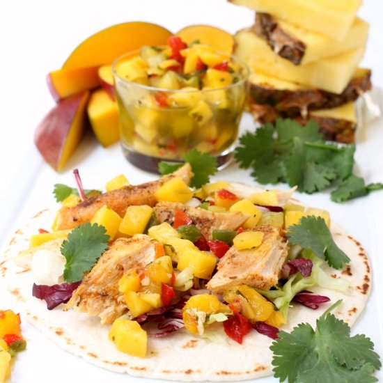 Tropical Chicken Tacos