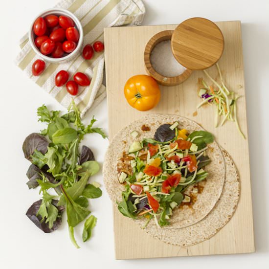 Simple Spring Veggie Wrap Recipe