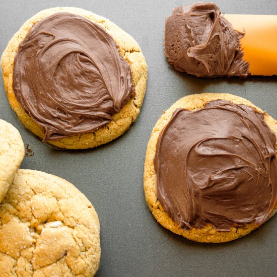 Frosted Molasses Cookies