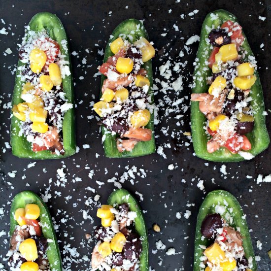 Veggie Stuffed Jalapenos