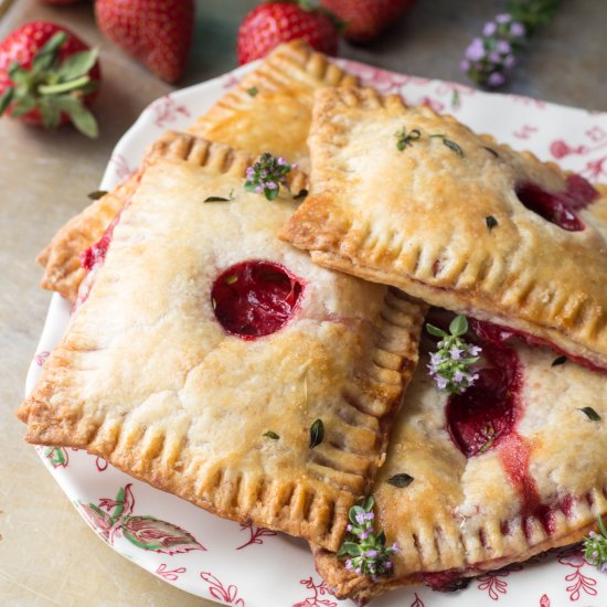 Strawberry + Goat Cheese Pastries