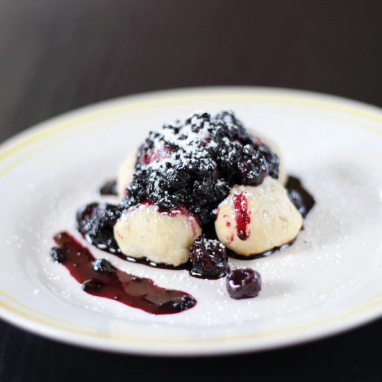 Deconstructed Blueberry Shortcake