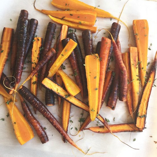 Thyme Roasted Sweet Carrots