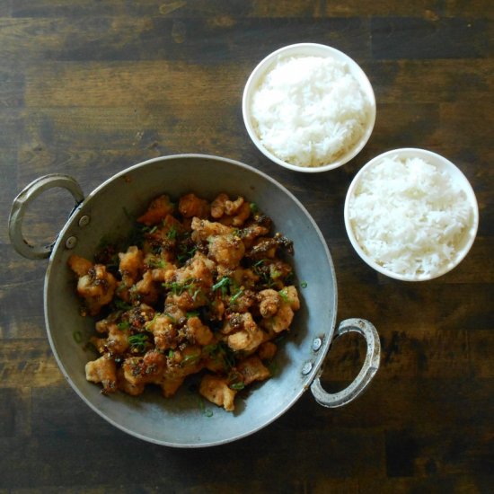 Semi-Homemade Dry Chili Chicken