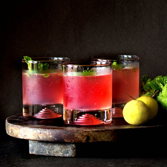 Cranberry Mint Lemonade