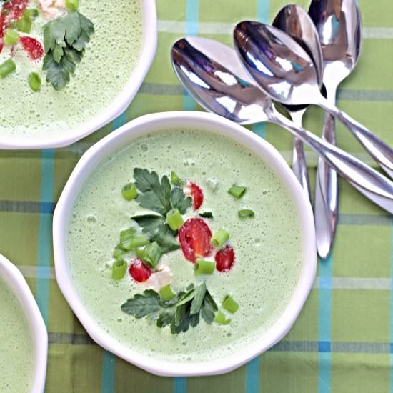 Frothy Cold Cucumber Soup