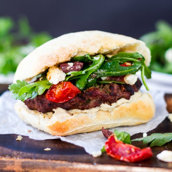 Mediterranean Lamb Burgers