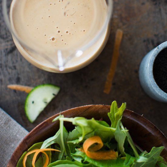 Tahini Miso Salad Dressing