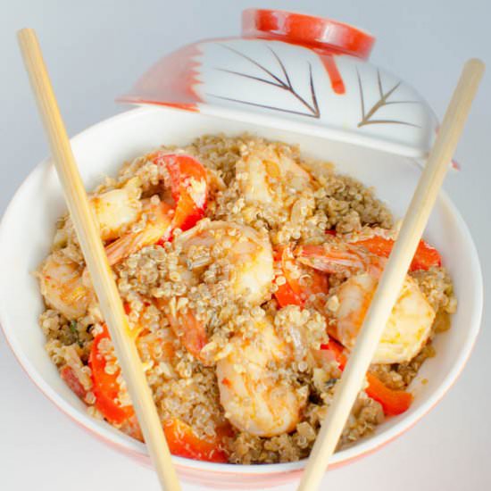 30 Minute Shrimp Fried Quinoa