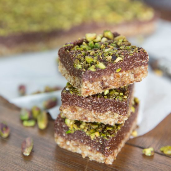 Pistachio Chocolate Squares