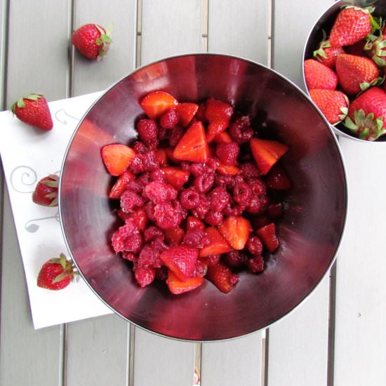 red berry fruit salad