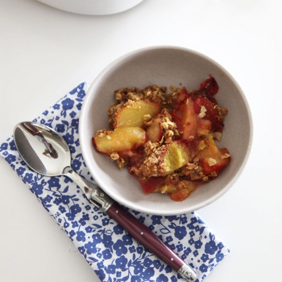 Healthy Plum Crumble