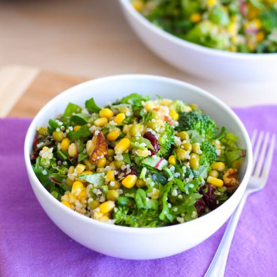 Summertime Quinoa and Greens Salad