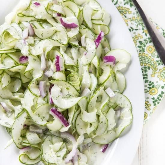 Cucumber Salad with Ranch