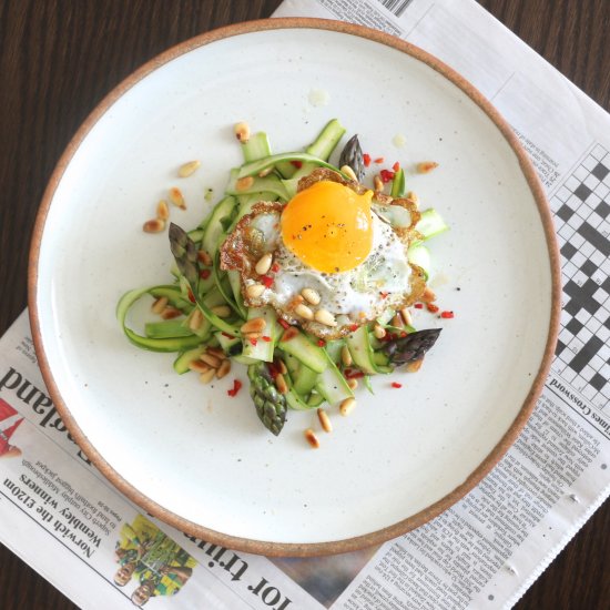 Shaved Asparagus Salad for Brunch