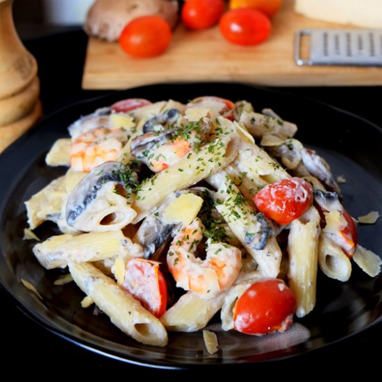 Creamy Ricotta and Mushroom Pasta