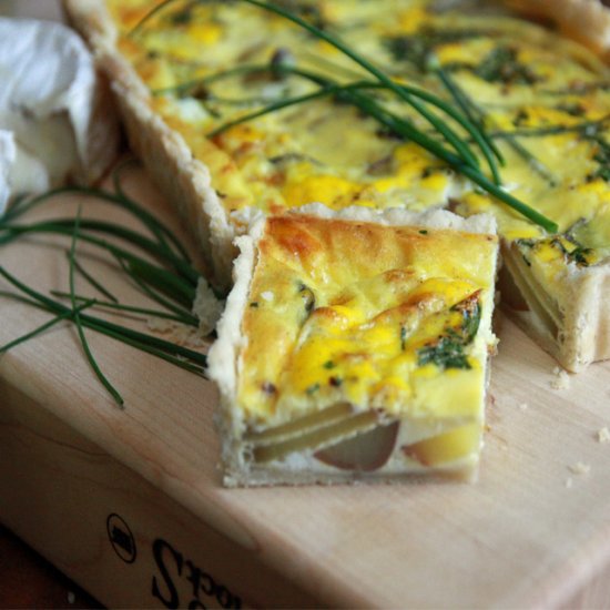 Potato and Chive Tart