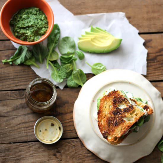 Green Goddess Grilled Cheese