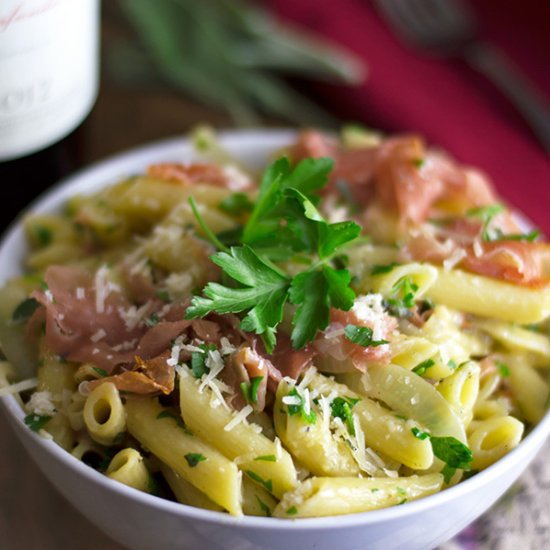 Pasta in Sage Butter w/ Proscuitto