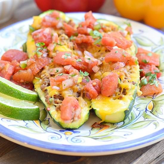 Tex-Mex Zucchini Boats