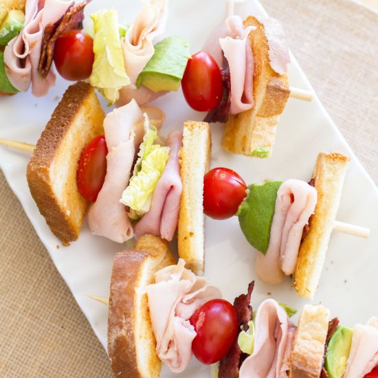 The Ultimate Turkey Club Skewers