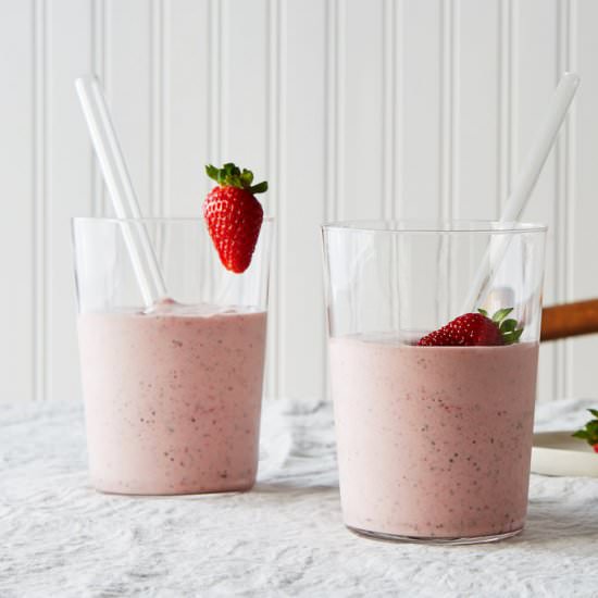 Roasted Strawberry Milkshake